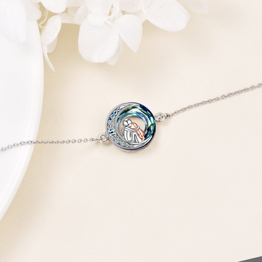 Pulsera de Encanto para Perro Ajustable de Plata Esterlina