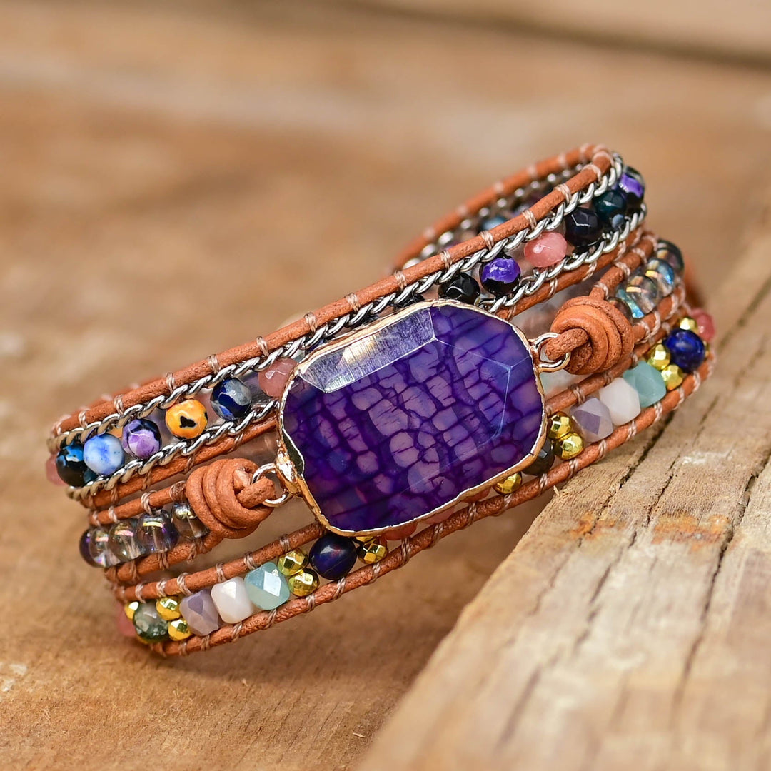 Pulsera Envolvente de Amatista