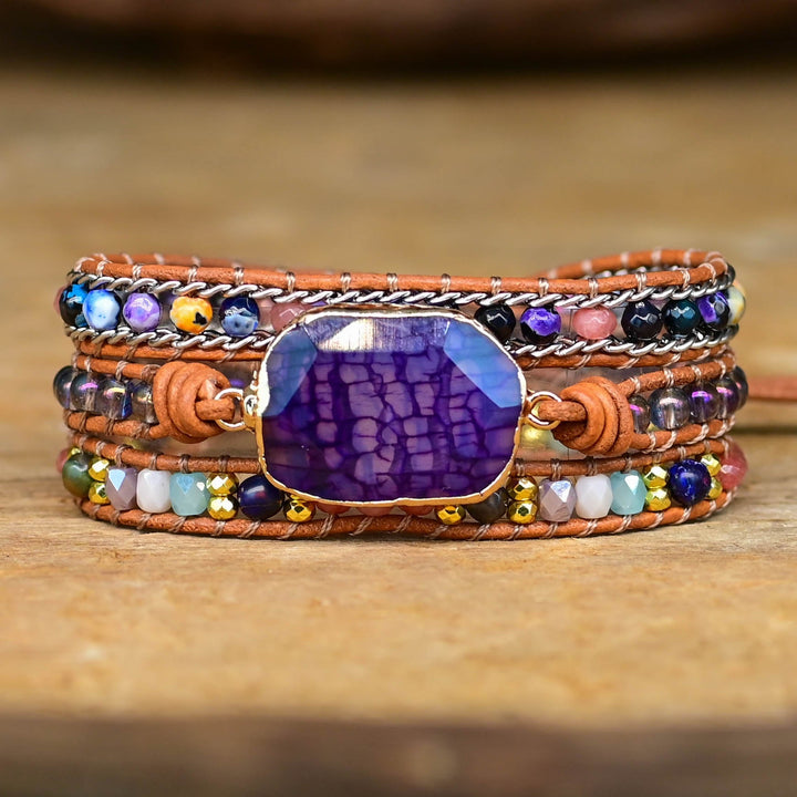 Pulsera Envolvente de Amatista