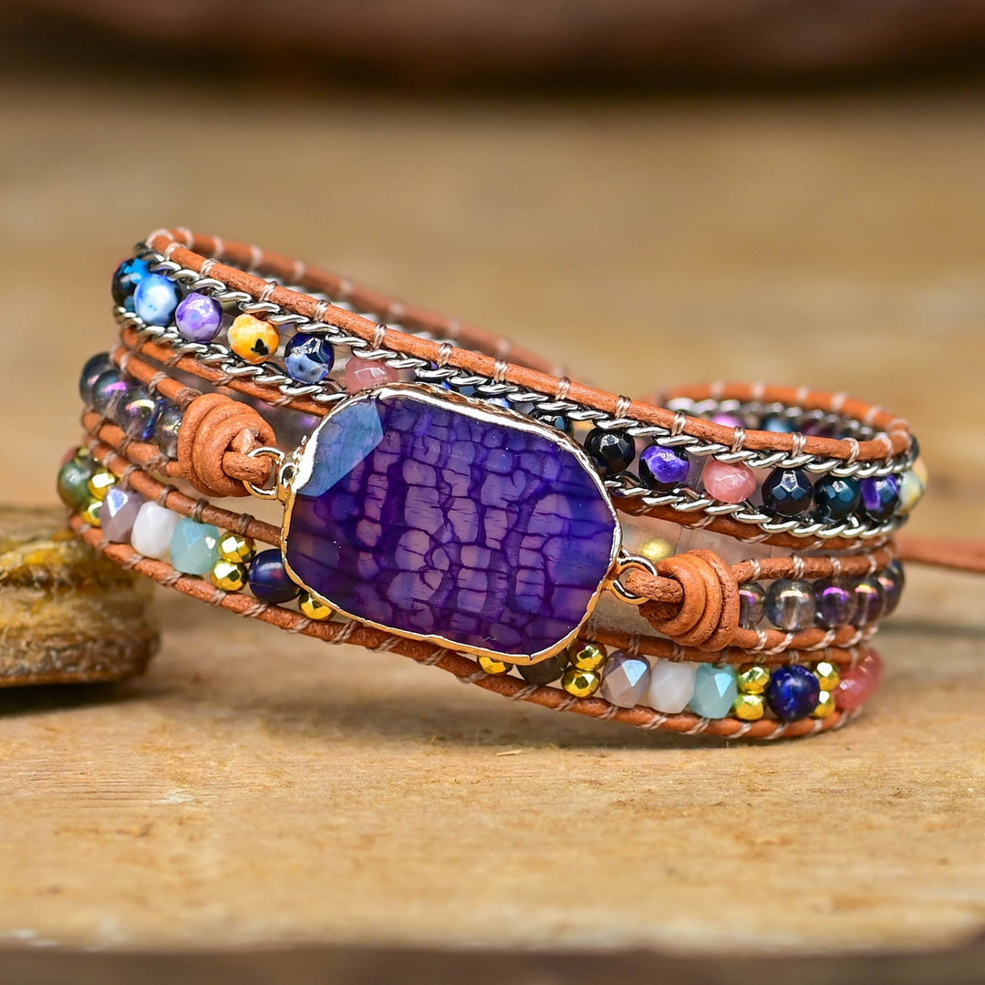 Pulsera Envolvente de Amatista