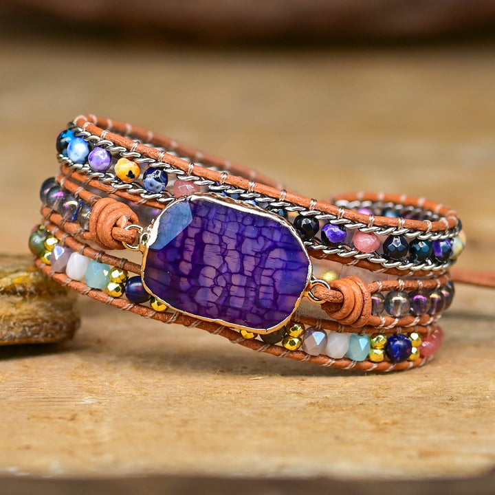 Pulsera Envolvente de Amatista