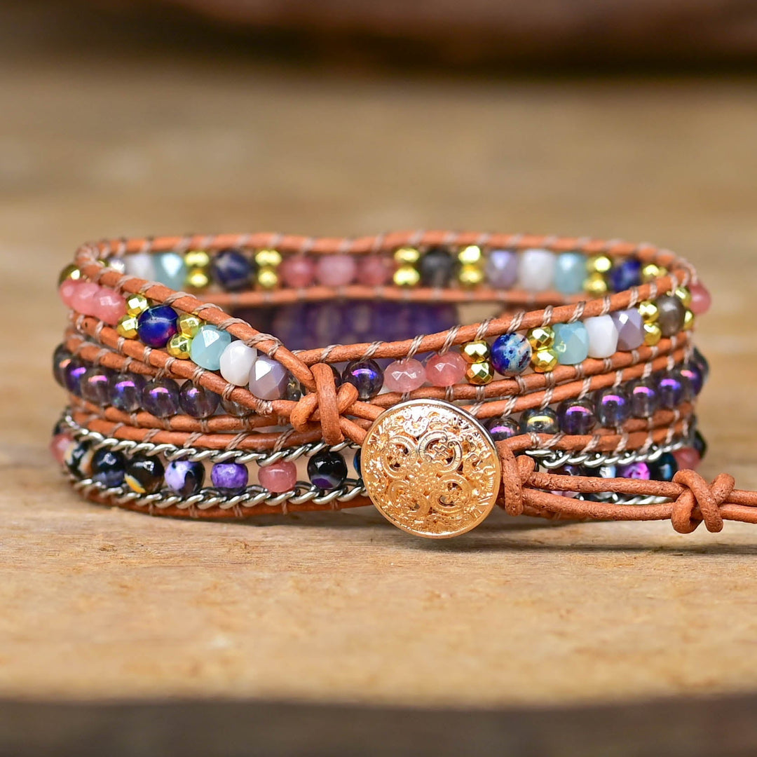 Pulsera Envolvente de Amatista
