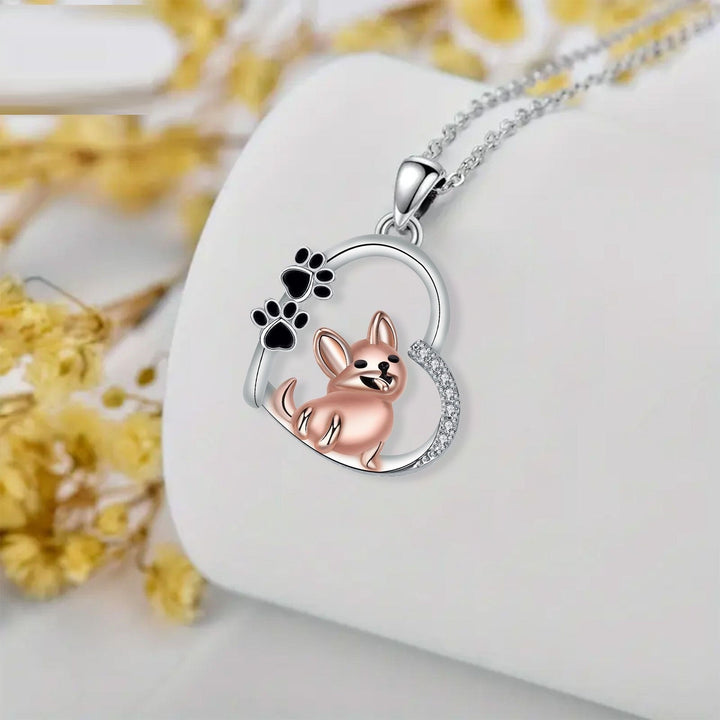 Collar con Colgante en Forma de Corazón para Perros