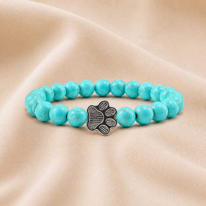 Pulsera de Patas con Cuentas – Diseño de Piedra Natural
