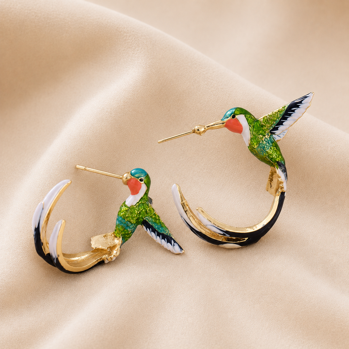 Pendientes Únicos Creativos de Colibrí