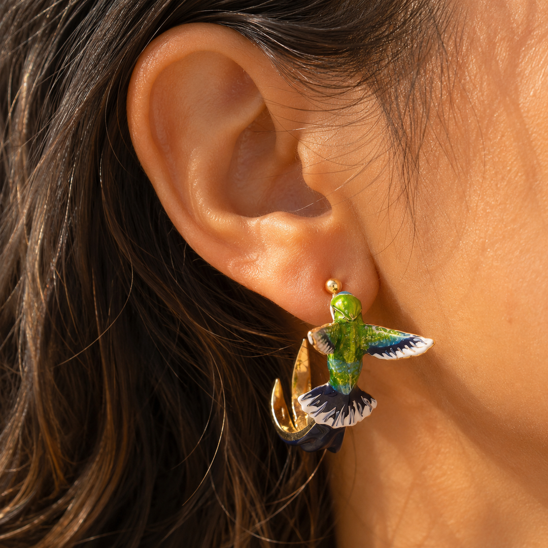 Pendientes Únicos Creativos de Colibrí