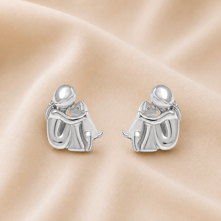 Pendientes de Aro en Plata y Oro Bicolor