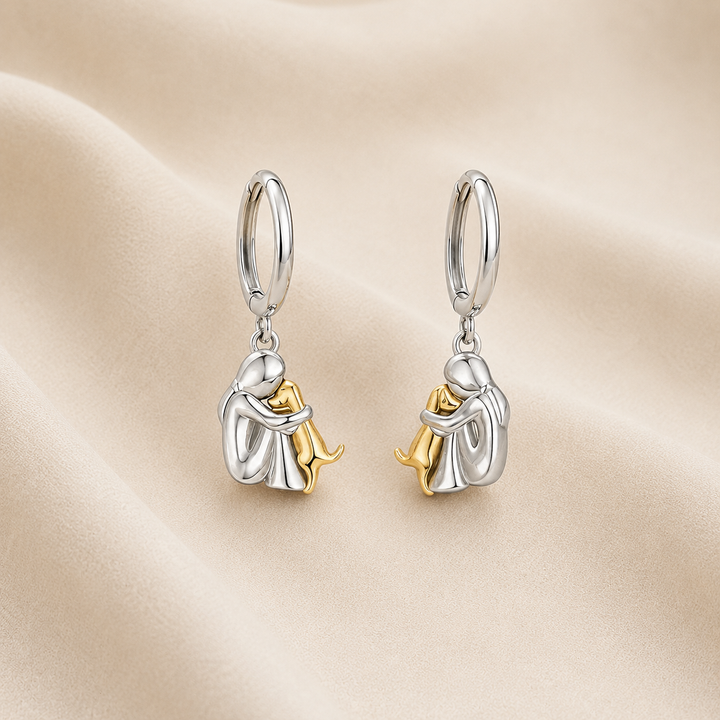 Collar con Colgante de Abrazo y Pendientes de Regalo – Oferta por Tiempo Limitado
