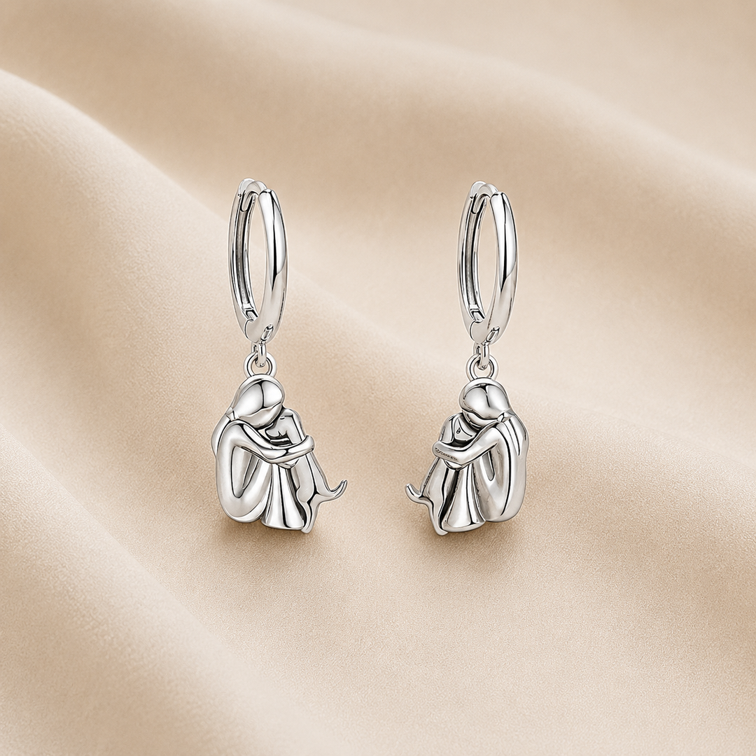 Collar con Colgante de Abrazo y Pendientes de Regalo – Oferta por Tiempo Limitado