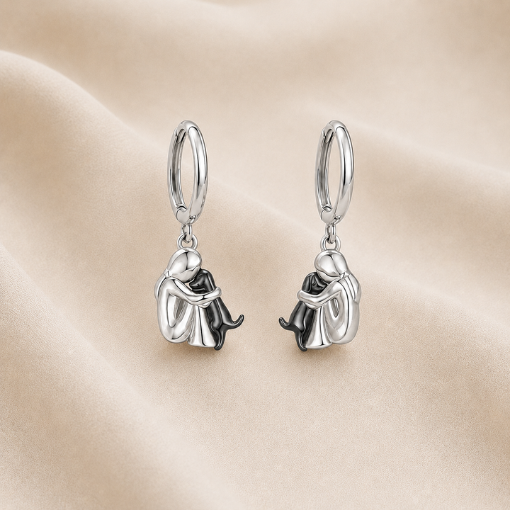 Collar con Colgante de Abrazo y Pendientes de Regalo – Oferta por Tiempo Limitado