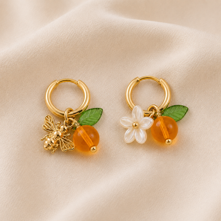 Pendientes Aro Azahar Dorado