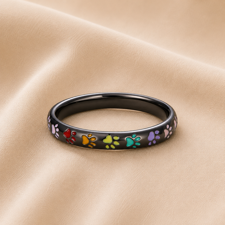 Anillo con Diseño de Huella
