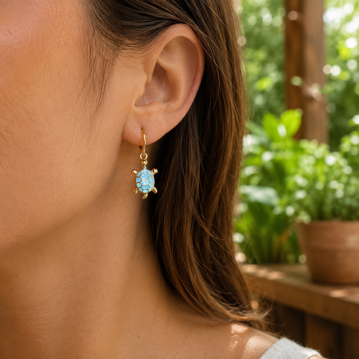 Pendientes Tortuga Marina Marea