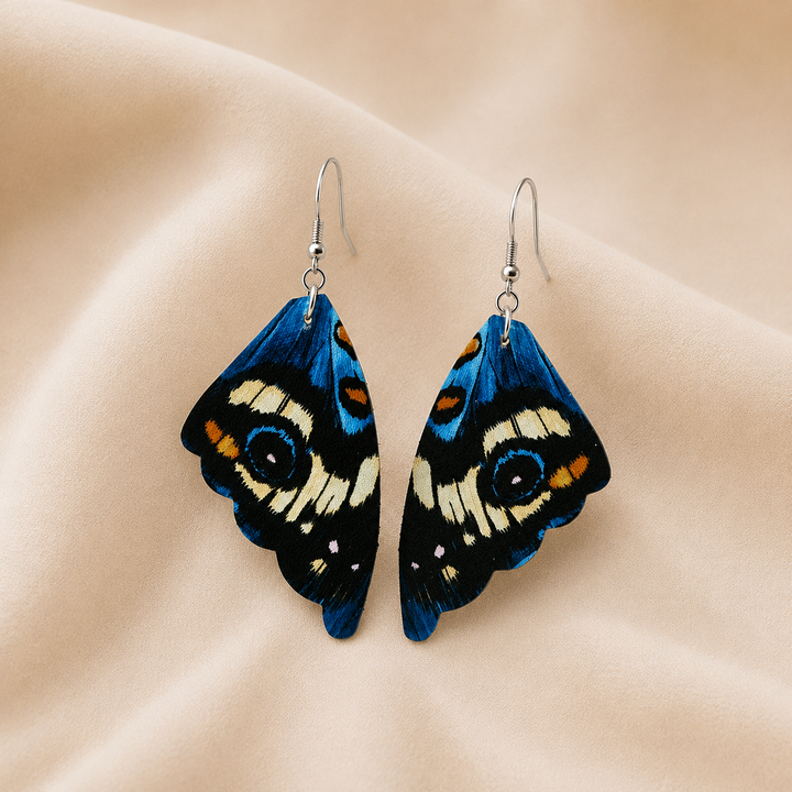 Pendientes de Alas de Mariposa Exóticas Vintage