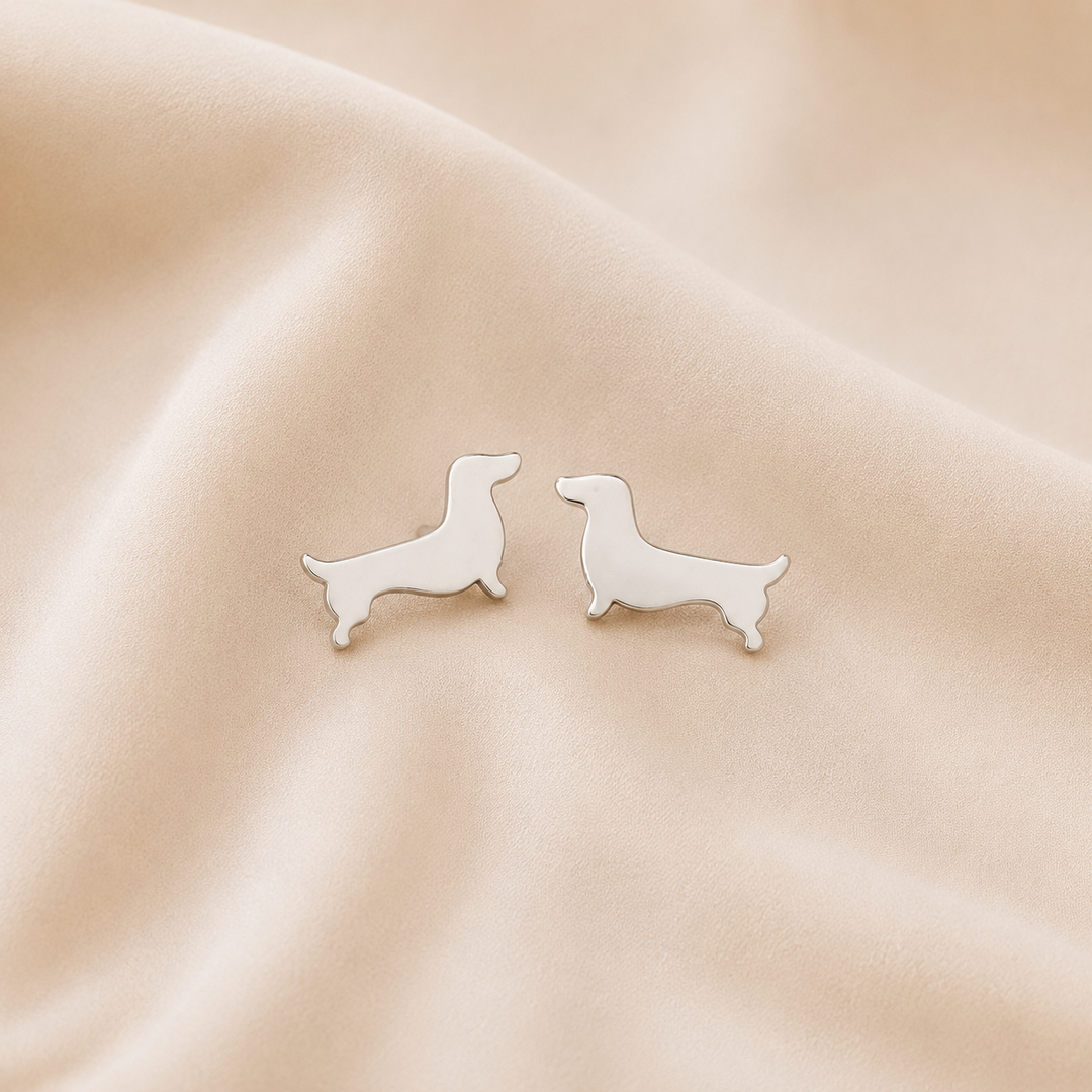 Pendientes de Stud de Dachshund
