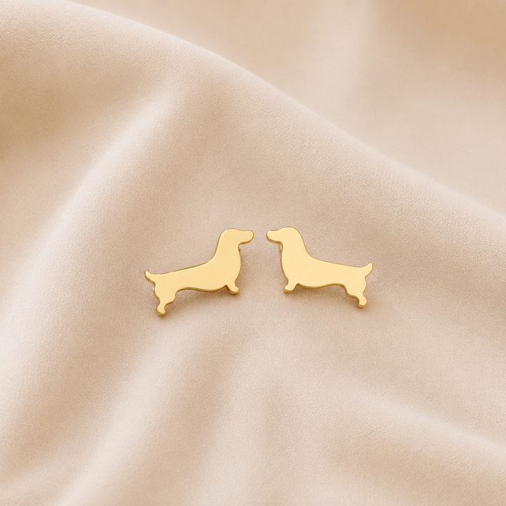 Pendientes de Stud de Dachshund