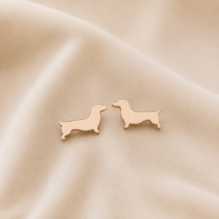 Pendientes de Stud de Dachshund