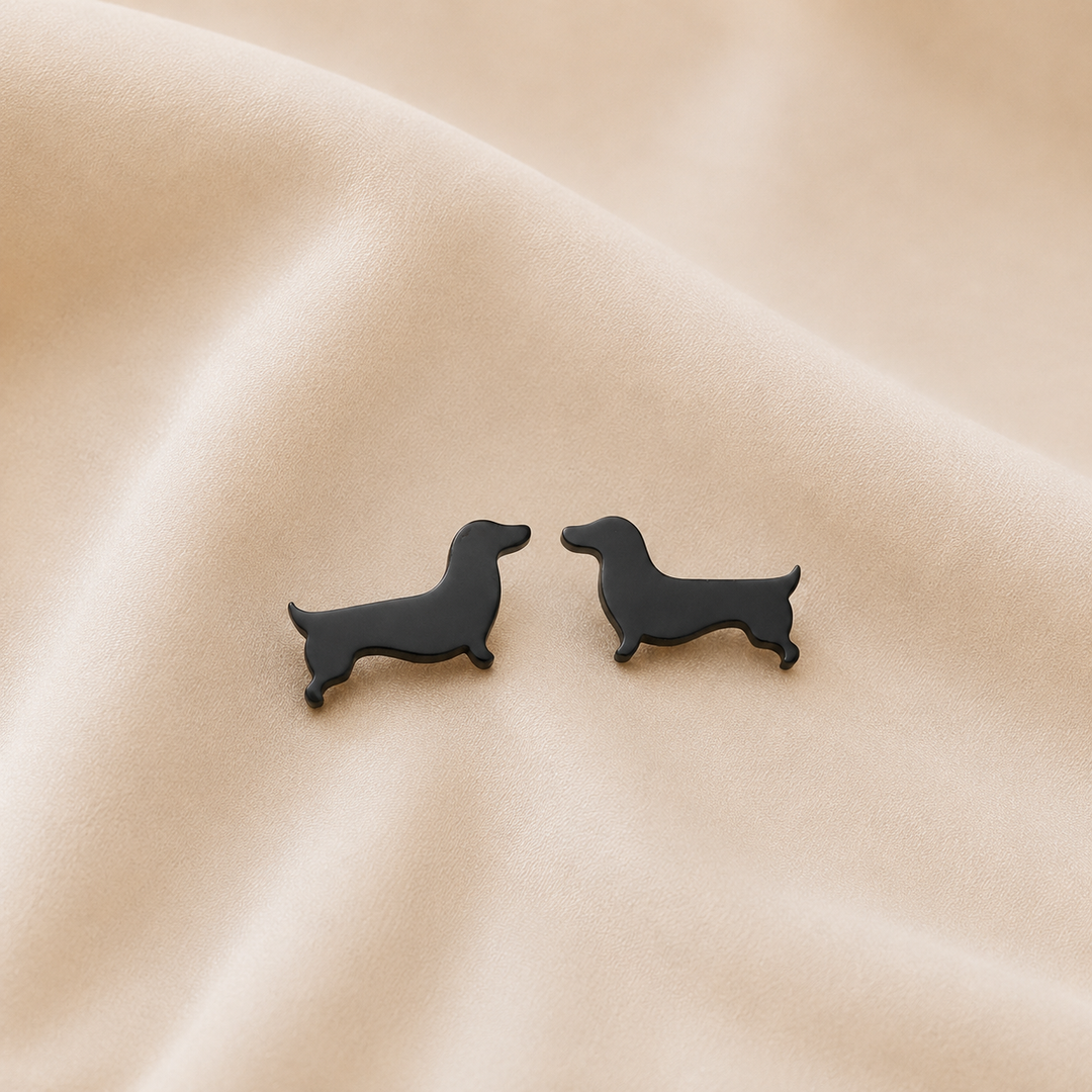 Pendientes de Stud de Dachshund