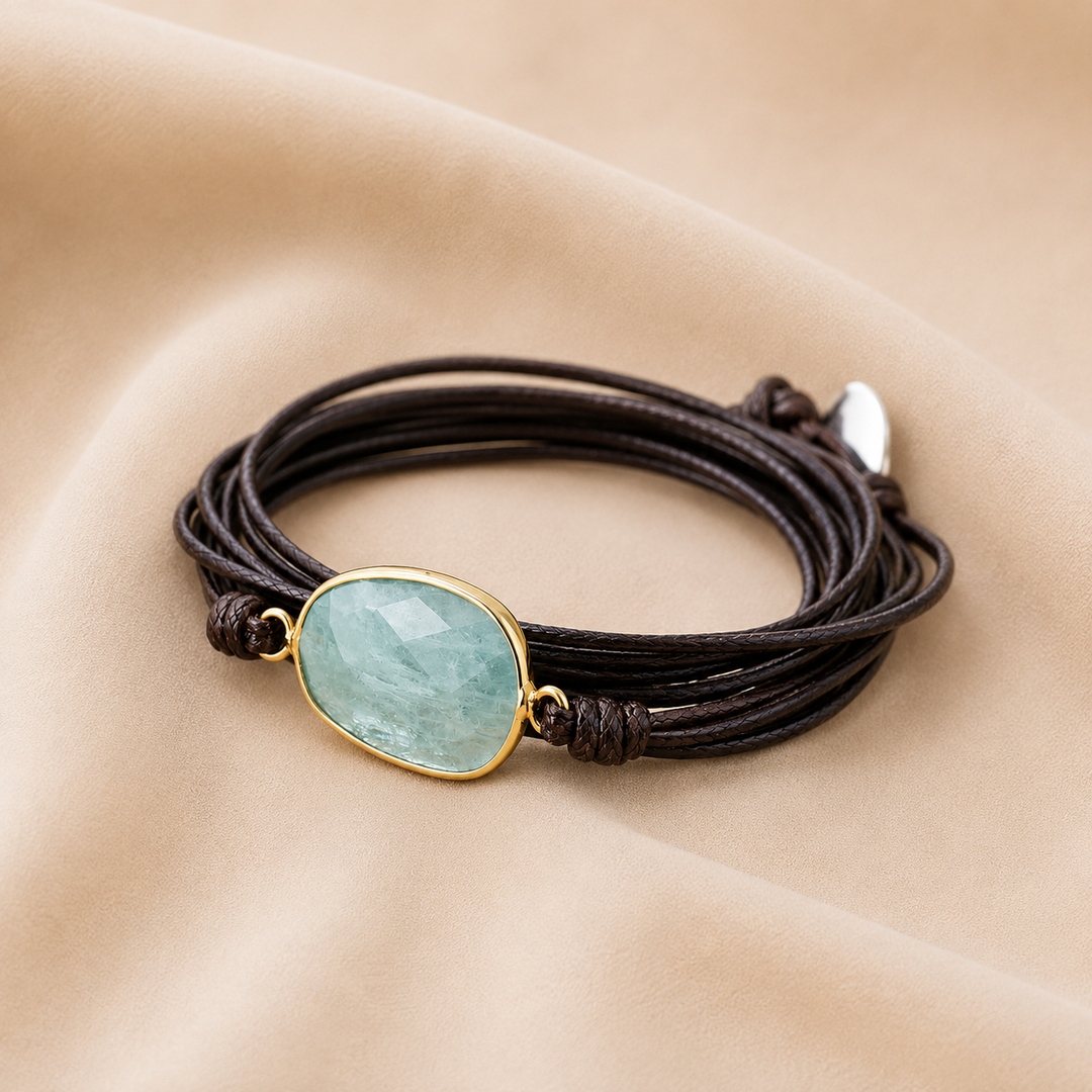 Pulsera Envolvente de Amazonita