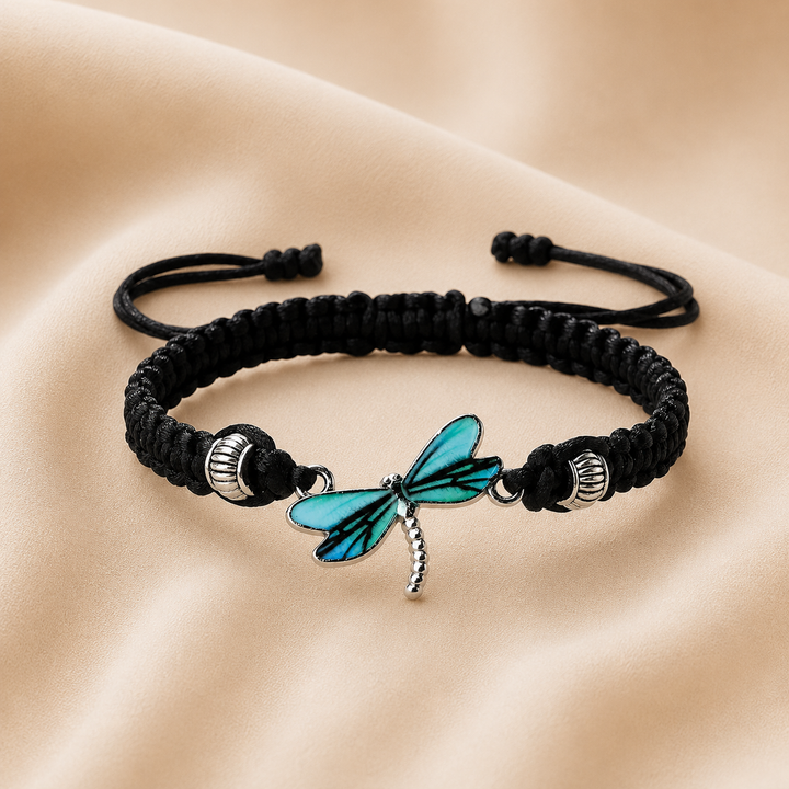 Pulsera Tejida a Mano Sueños de Libélula