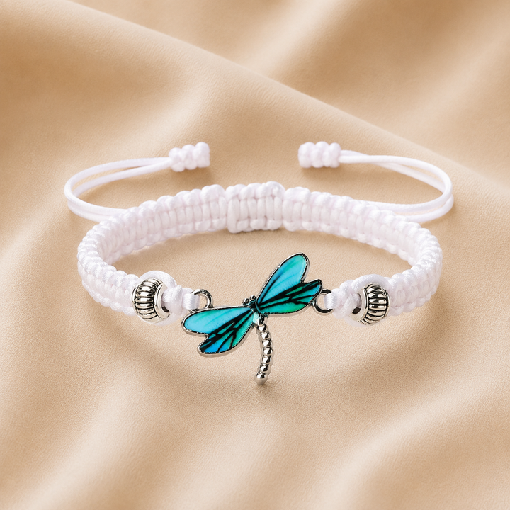 Pulsera Tejida a Mano Sueños de Libélula