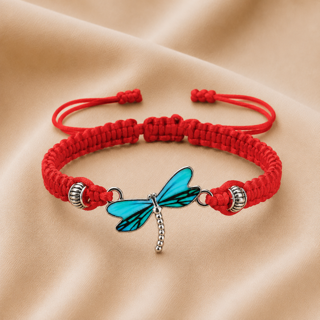 Pulsera Tejida a Mano Sueños de Libélula