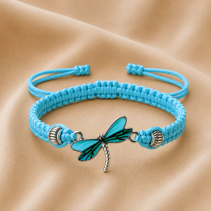 Pulsera Tejida a Mano Sueños de Libélula