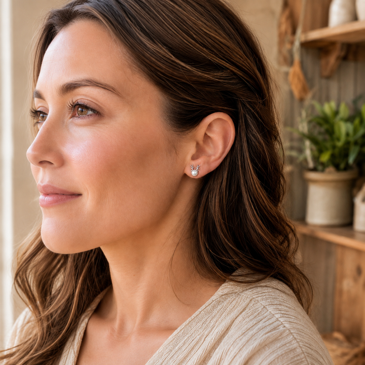 Pendientes de Perlas de Reno