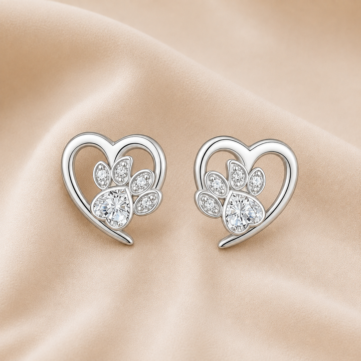 Pendientes Huella de Corazón