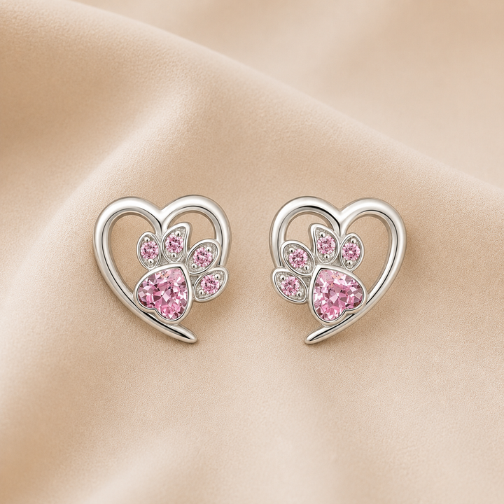 Pendientes Huella de Corazón
