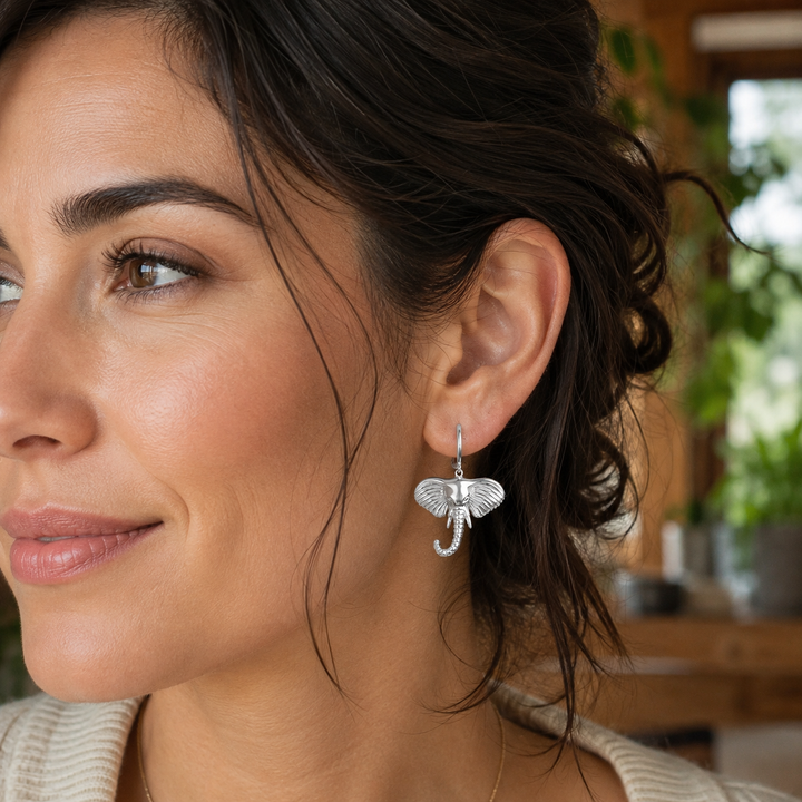Pendientes Elefante de la Suerte