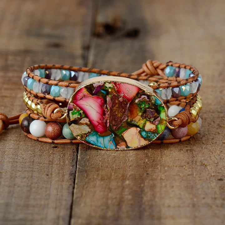 Pulsera de Jaspe Color Splash