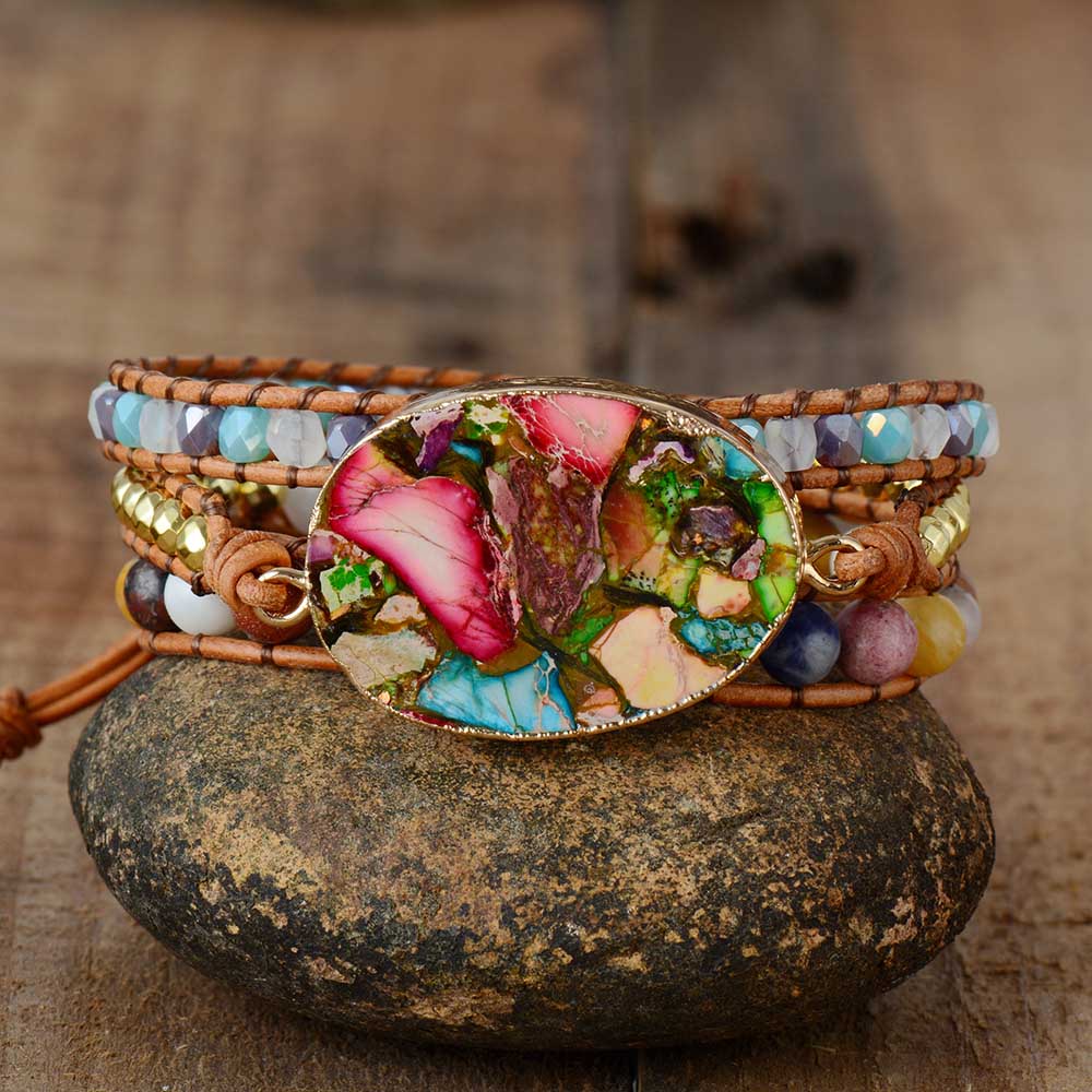 Pulsera de Jaspe Color Splash