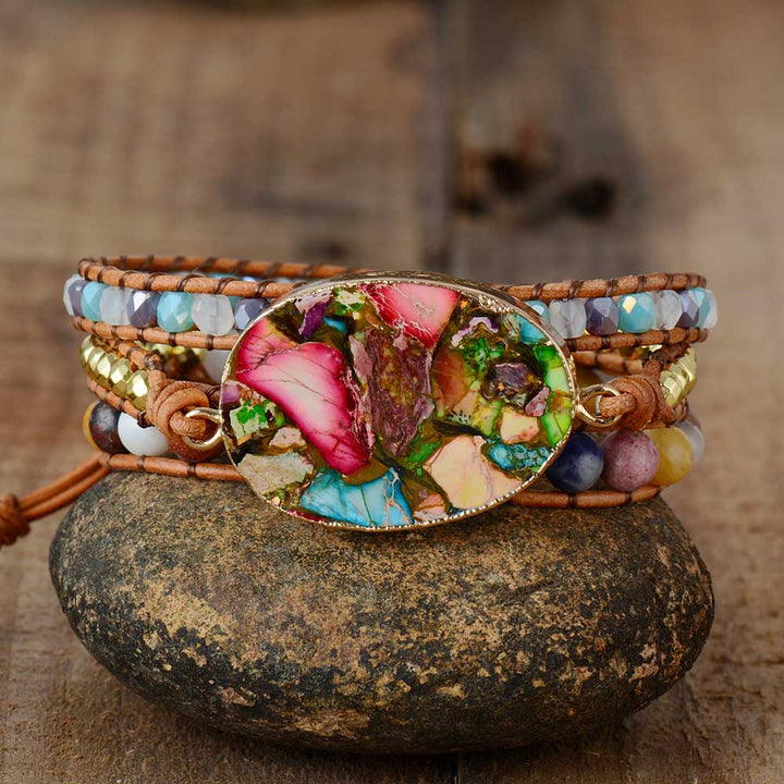 Pulsera de Jaspe Color Splash