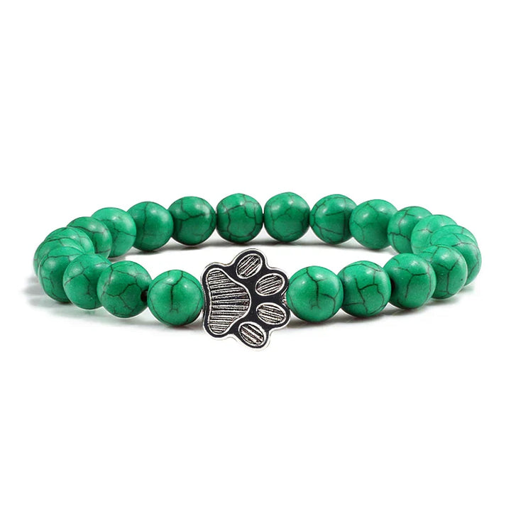 Pulsera de Patas con Cuentas – Diseño de Piedra Natural