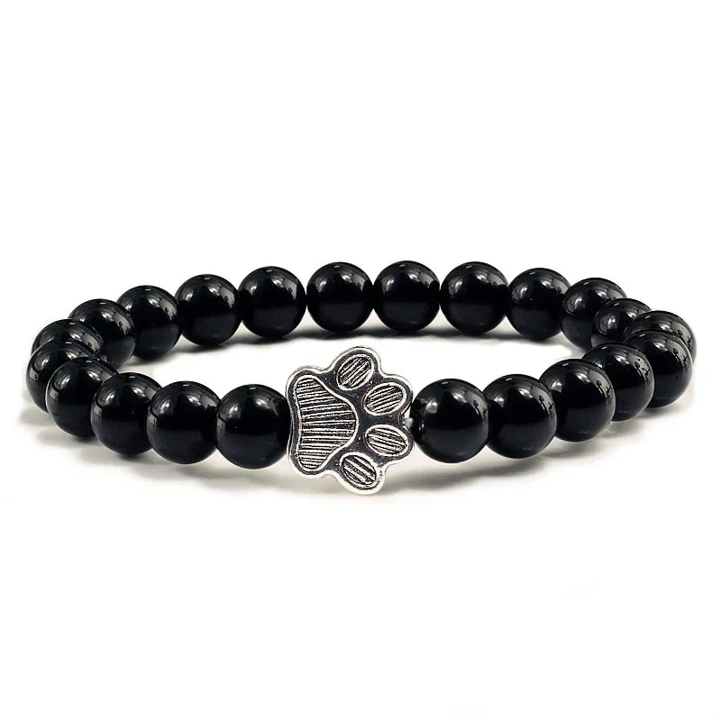 Pulsera de Patas con Cuentas – Diseño de Piedra Natural