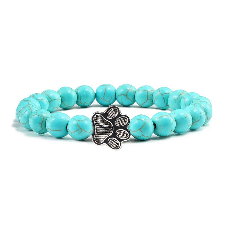 Pulsera de Patas con Cuentas – Diseño de Piedra Natural