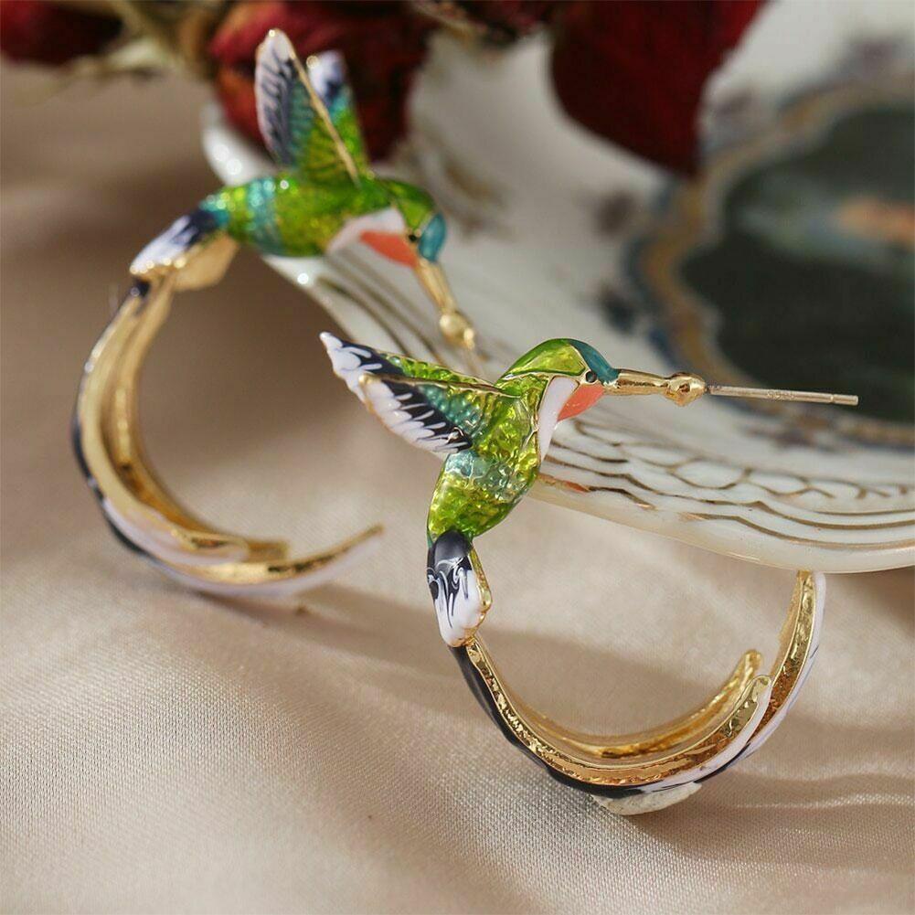 Pendientes Únicos Creativos de Colibrí