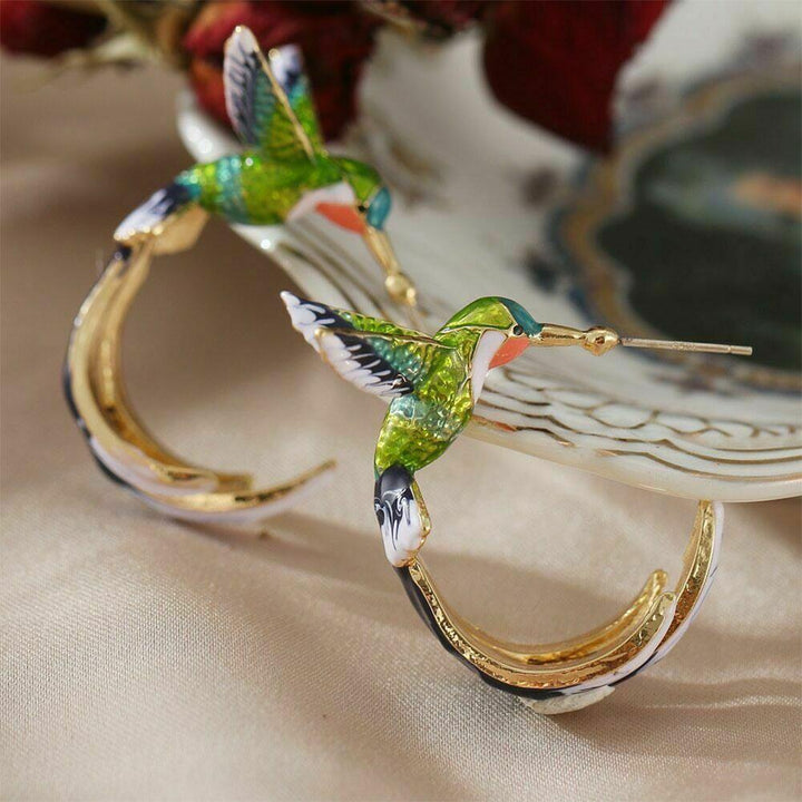 Pendientes Únicos Creativos de Colibrí
