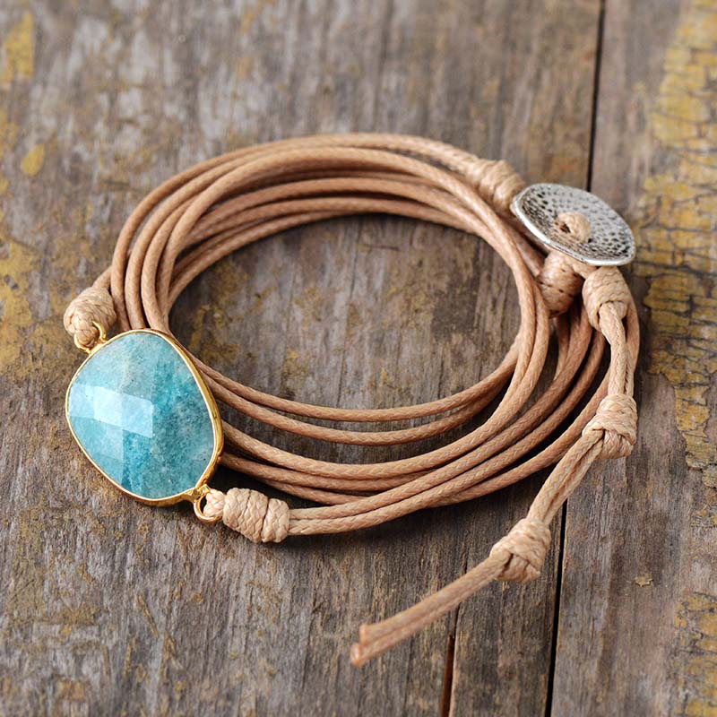 Pulsera Envolvente de Amazonita