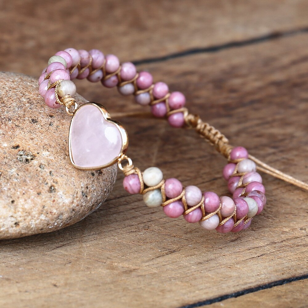 Pulsera de Protección del Amor de Rodonita