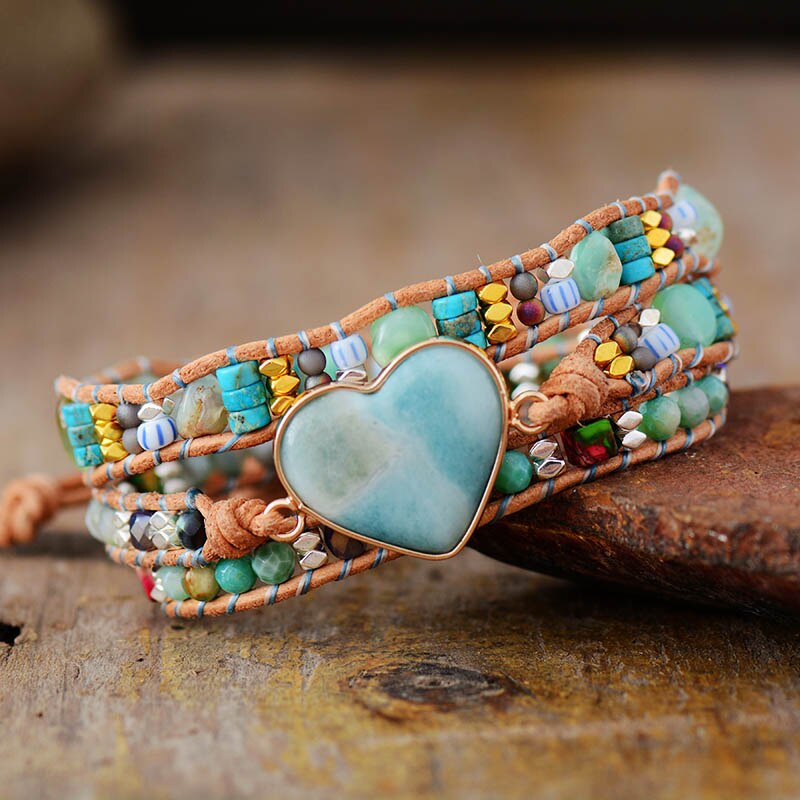 Pulsera Envolvente de Protección Amorosa de Amazonita