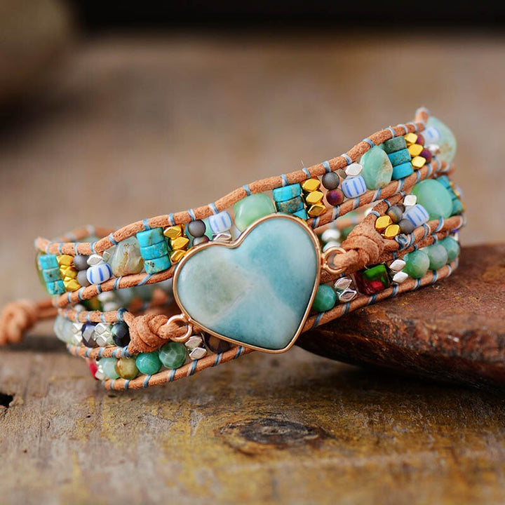 Pulsera Envolvente de Protección Amorosa de Amazonita