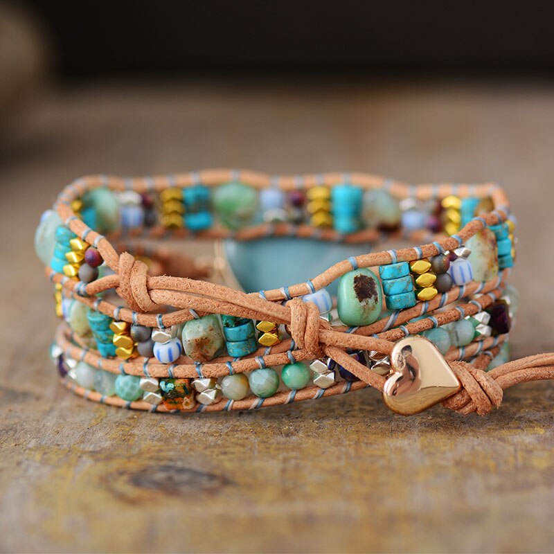 Pulsera Envolvente de Protección Amorosa de Amazonita