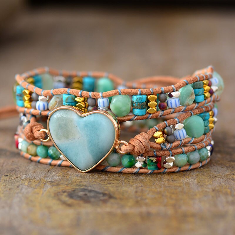 Pulsera Envolvente de Protección Amorosa de Amazonita