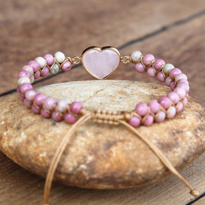 Pulsera de Protección del Amor de Rodonita