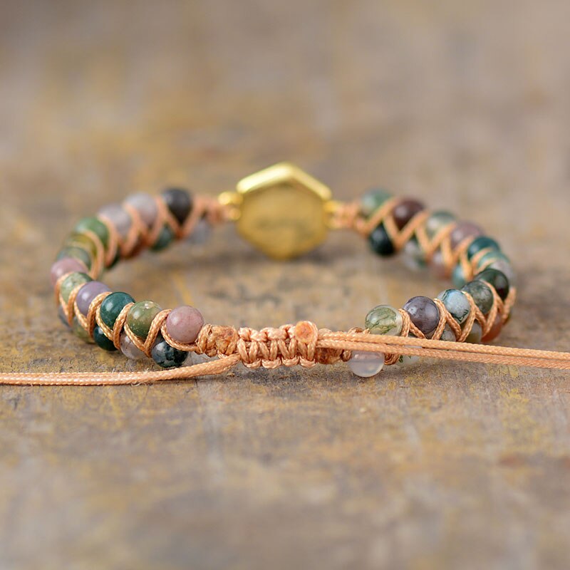 Pulsera Hexagonal de Labradorita