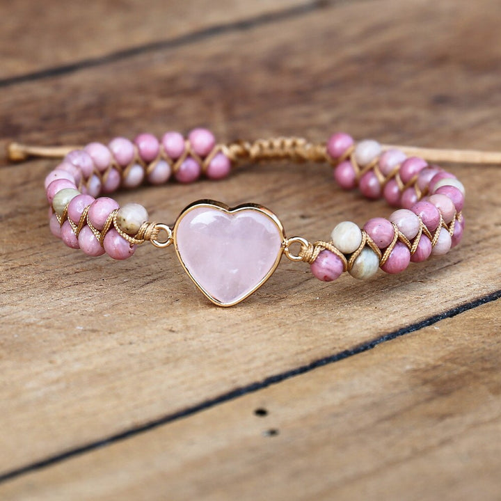 Pulsera de Protección del Amor de Rodonita