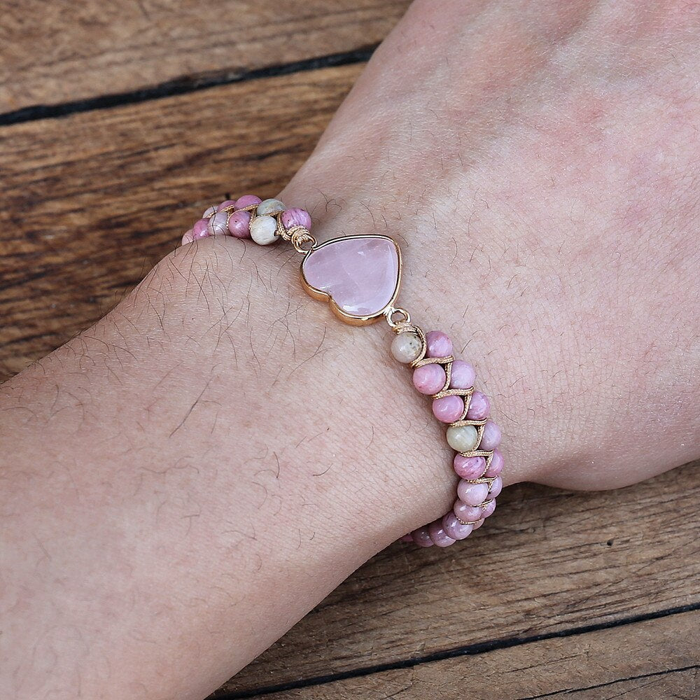 Pulsera de Protección del Amor de Rodonita