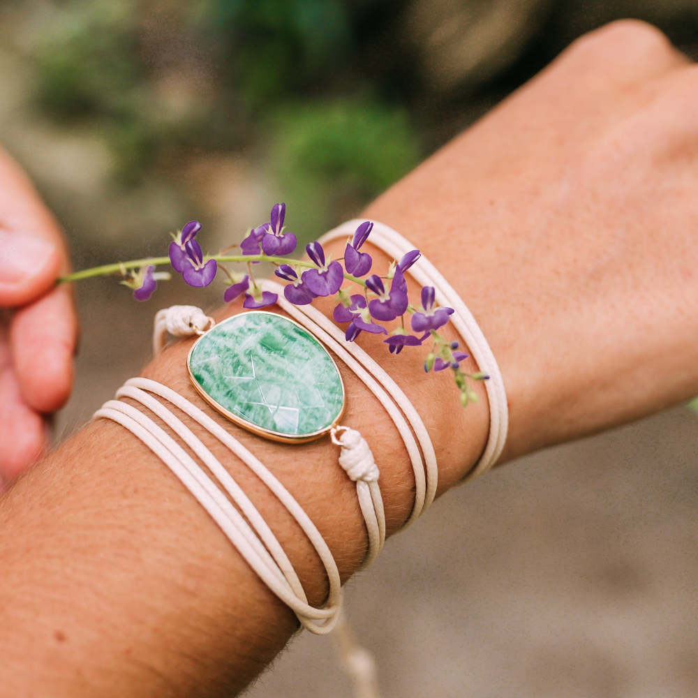 Pulsera Envolvente de Amazonita